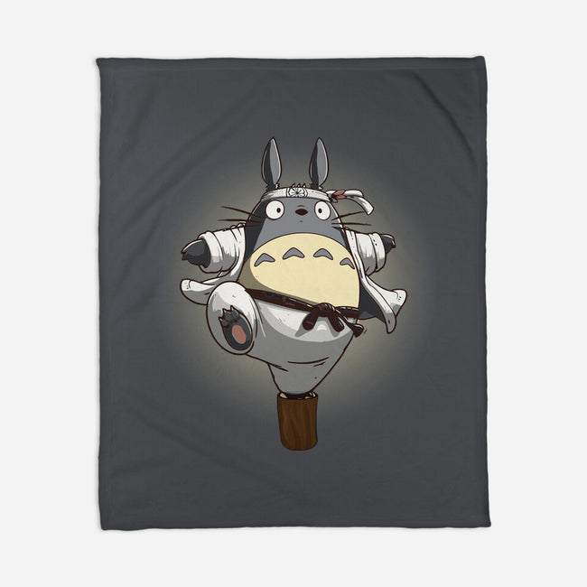 The Crane Kick-None-Fleece-Blanket-maped