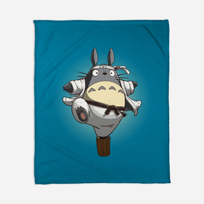 The Crane Kick-None-Fleece-Blanket-maped