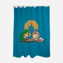 Piano Of Time-None-Polyester-Shower Curtain-retrodivision