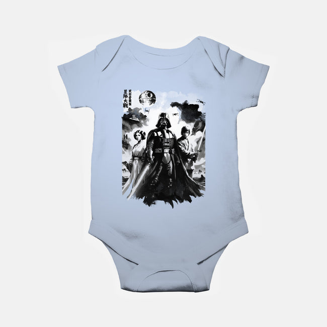 Skywalkers Sumi-e-Baby-Basic-Onesie-DrMonekers