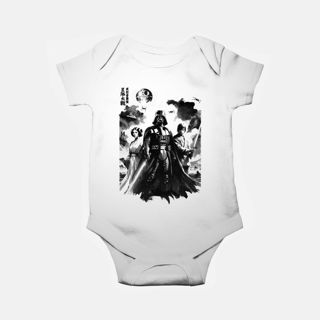 Skywalkers Sumi-e-Baby-Basic-Onesie-DrMonekers