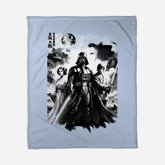 Skywalkers Sumi-e-None-Fleece-Blanket-DrMonekers