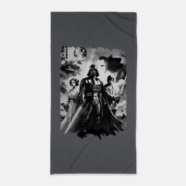 Skywalkers Sumi-e-None-Beach-Towel-DrMonekers