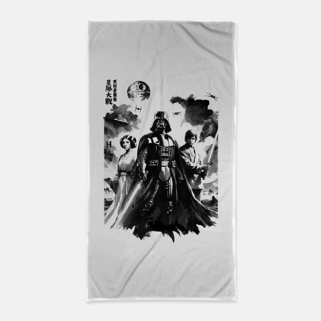 Skywalkers Sumi-e-None-Beach-Towel-DrMonekers