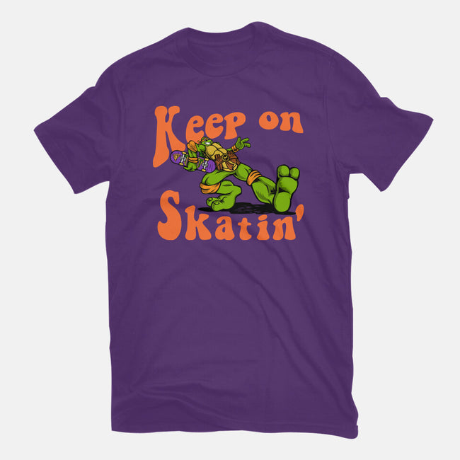 Keep On Skating-Womens-Fitted-Tee-joerawks