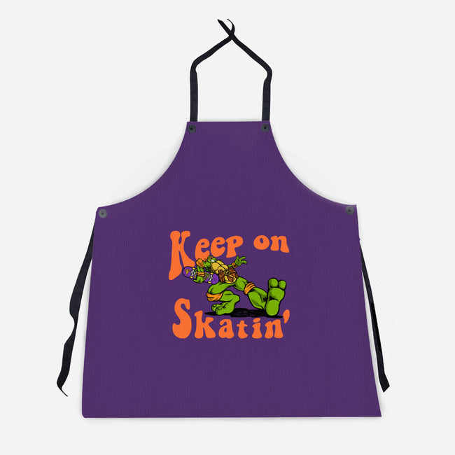 Keep On Skating-Unisex-Kitchen-Apron-joerawks