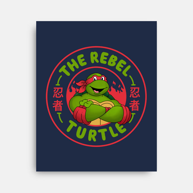 The Rebel Turtle-None-Stretched-Canvas-Tri haryadi