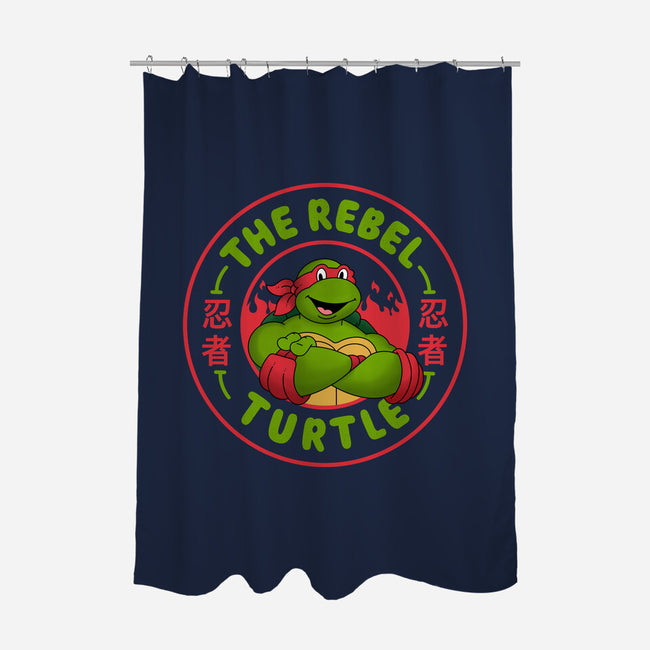 The Rebel Turtle-None-Polyester-Shower Curtain-Tri haryadi