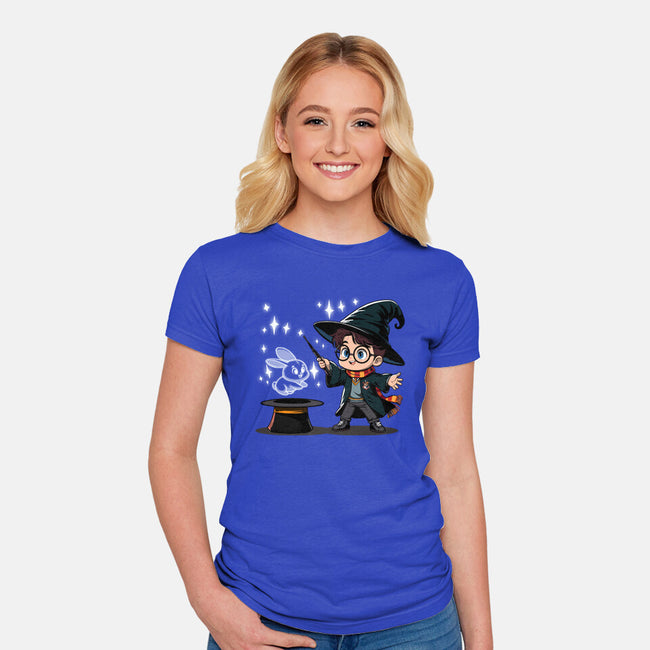 My Patronus Is A Bunny Rabbit-Womens-Fitted-Tee-maped