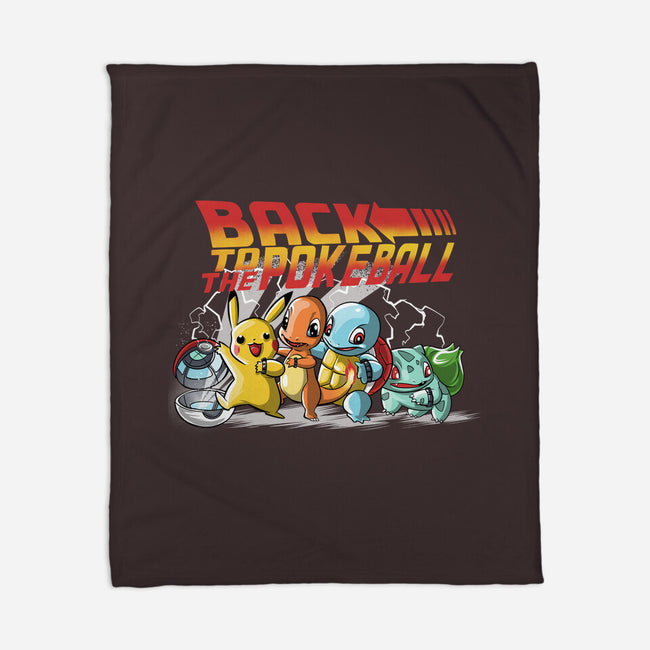 Back To The Pokeball-None-Fleece-Blanket-zascanauta