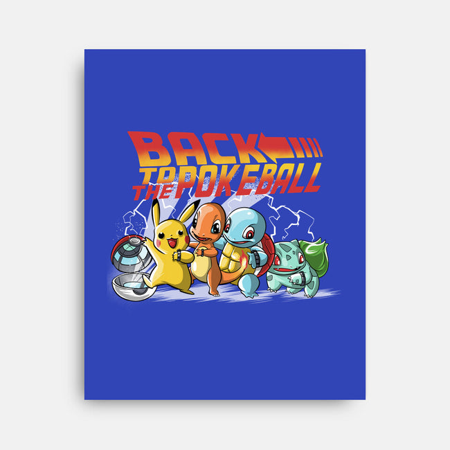 Back To The Pokeball-None-Stretched-Canvas-zascanauta