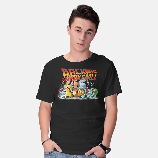 Back To The Pokeball-Mens-Basic-Tee-zascanauta