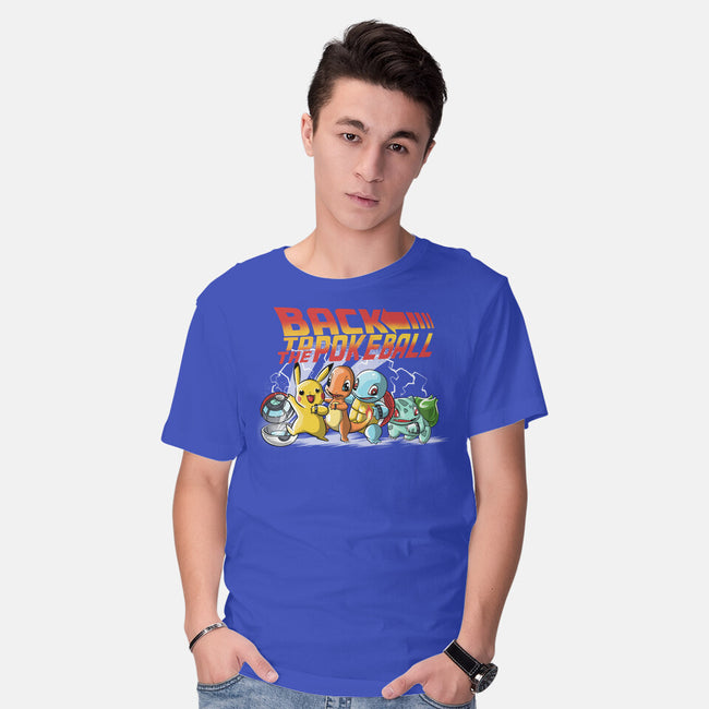 Back To The Pokeball-Mens-Basic-Tee-zascanauta