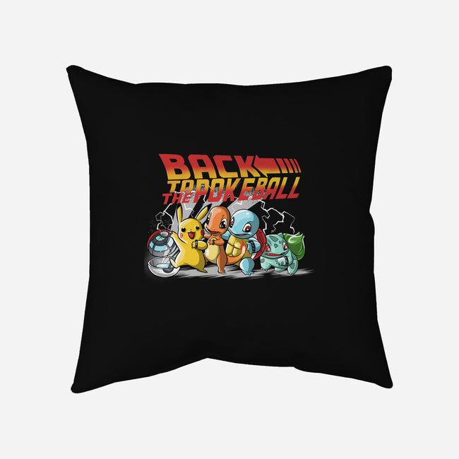 Back To The Pokeball-None-Removable Cover-Throw Pillow-zascanauta