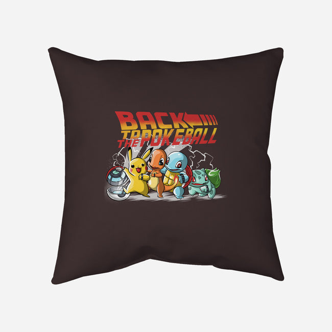 Back To The Pokeball-None-Removable Cover-Throw Pillow-zascanauta