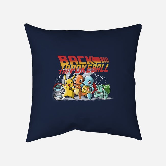 Back To The Pokeball-None-Removable Cover-Throw Pillow-zascanauta