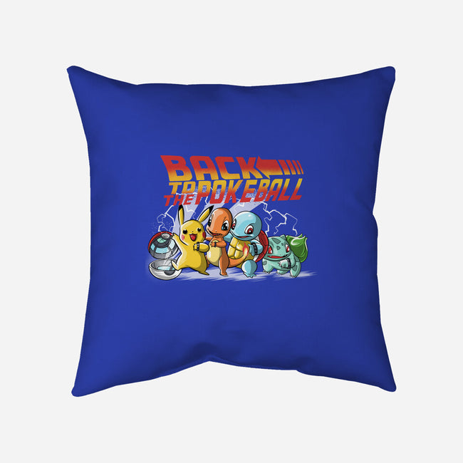 Back To The Pokeball-None-Removable Cover-Throw Pillow-zascanauta