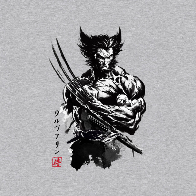 Mutant Samurai Sumi-e-Baby-Basic-Onesie-DrMonekers