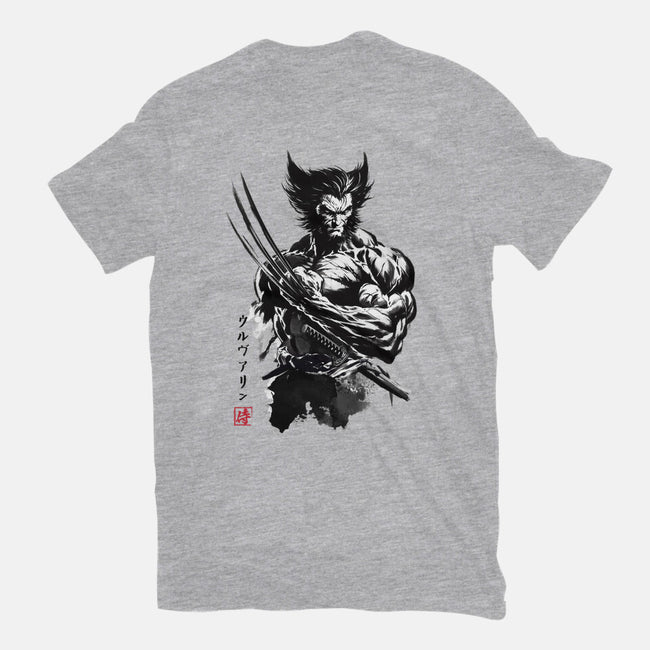 Mutant Samurai Sumi-e-Mens-Basic-Tee-DrMonekers