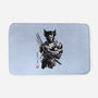 Mutant Samurai Sumi-e-None-Memory Foam-Bath Mat-DrMonekers