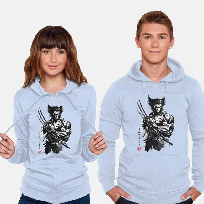 Mutant Samurai Sumi-e-Unisex-Pullover-Sweatshirt-DrMonekers