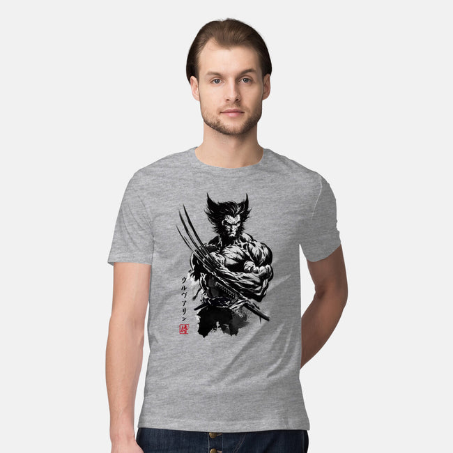 Mutant Samurai Sumi-e-Mens-Premium-Tee-DrMonekers