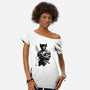 Mutant Samurai Sumi-e-Womens-Off Shoulder-Tee-DrMonekers