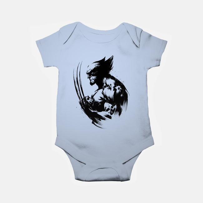 Mutant Inked-Baby-Basic-Onesie-DrMonekers