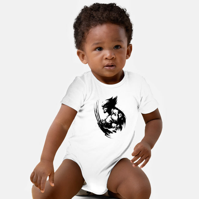 Mutant Inked-Baby-Basic-Onesie-DrMonekers