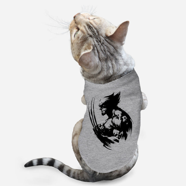 Mutant Inked-Cat-Basic-Pet Tank-DrMonekers