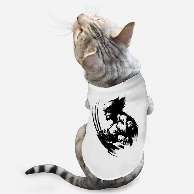 Mutant Inked-Cat-Basic-Pet Tank-DrMonekers