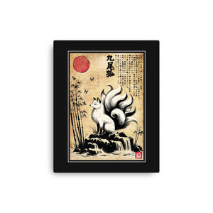 Kitsune Woodblock