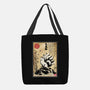 Kitsune Woodblock-None-Basic Tote-Bag-DrMonekers