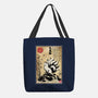 Kitsune Woodblock-None-Basic Tote-Bag-DrMonekers