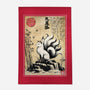 Kitsune Woodblock-None-Indoor-Rug-DrMonekers