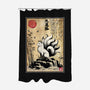 Kitsune Woodblock-None-Polyester-Shower Curtain-DrMonekers