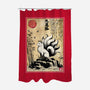 Kitsune Woodblock-None-Polyester-Shower Curtain-DrMonekers