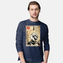 Kitsune Woodblock-Mens-Long Sleeved-Tee-DrMonekers