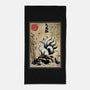 Kitsune Woodblock-None-Beach-Towel-DrMonekers