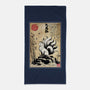 Kitsune Woodblock-None-Beach-Towel-DrMonekers