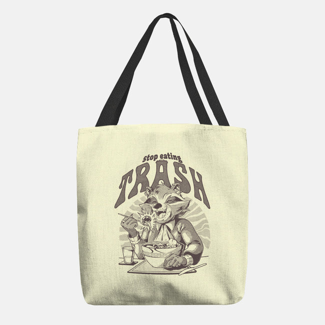 Stop Eating Trash-None-Basic Tote-Bag-Gazo1a