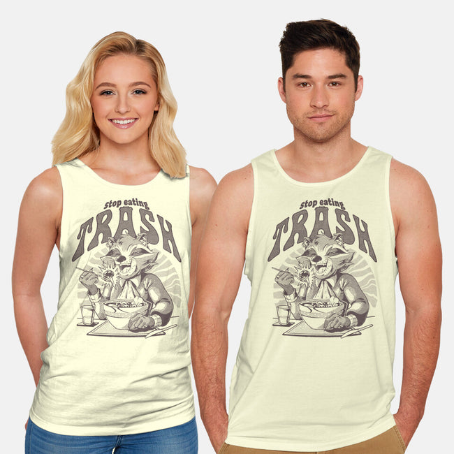 Stop Eating Trash-Unisex-Basic-Tank-Gazo1a