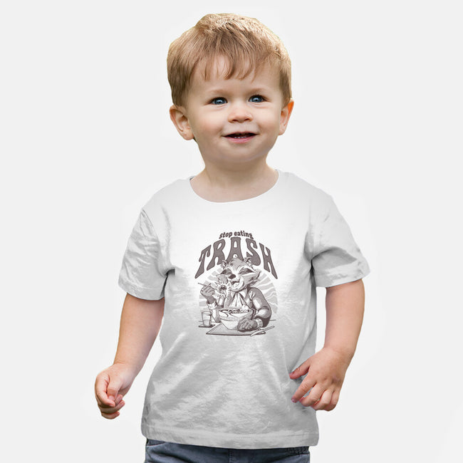 Stop Eating Trash-Baby-Basic-Tee-Gazo1a