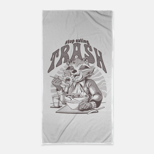 Stop Eating Trash-None-Beach-Towel-Gazo1a