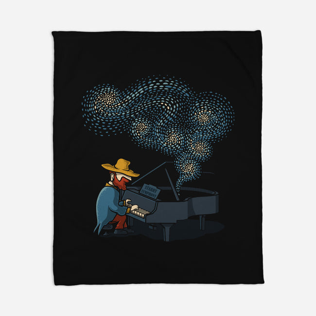 Starry Symphony-None-Fleece-Blanket-erion_designs