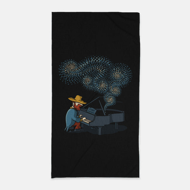 Starry Symphony-None-Beach-Towel-erion_designs