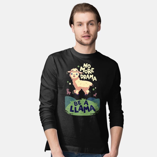 No More Drama-Mens-Long Sleeved-Tee-Geekydog