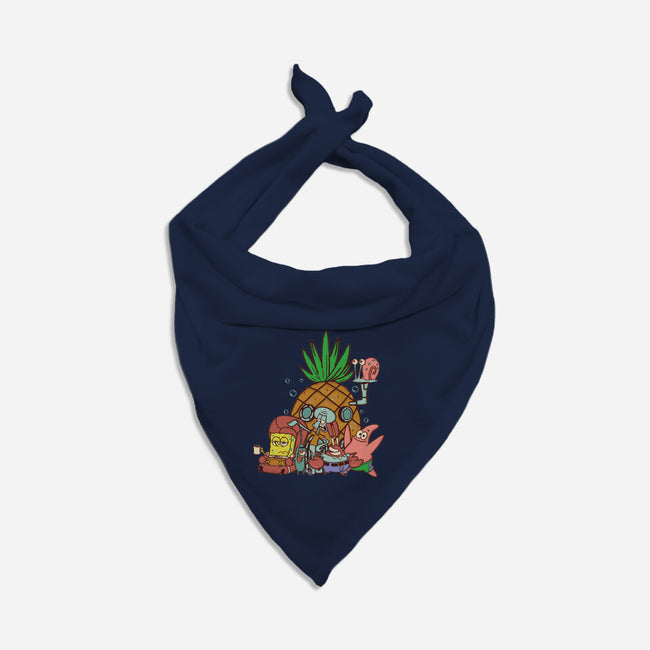 Spongebob's House-Dog-Bandana-Pet Collar-turborat14