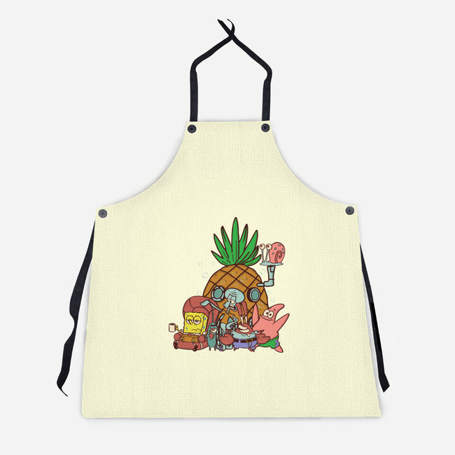 Spongebob's House-Unisex-Kitchen-Apron-turborat14