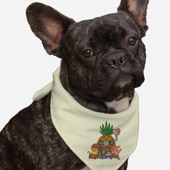 Spongebob's House-Dog-Bandana-Pet Collar-turborat14